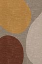 Modern abstract geometric organic retro shapes in earthy tints : brown, beige, yellow by Dina Dankers thumbnail
