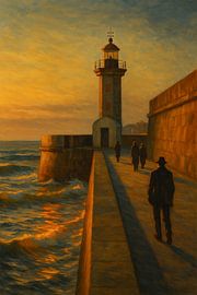 Küstenwanderung in Porto: Leuchtturm an der Douro's Mündung von Travel Shop