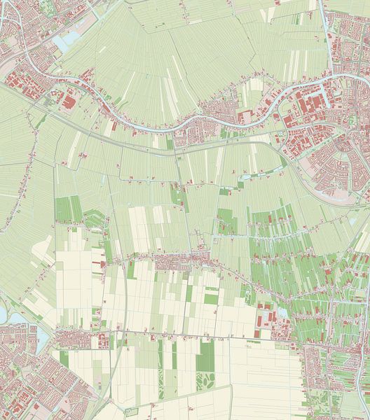 Karte von Rijnwoude von Rebel Ontwerp