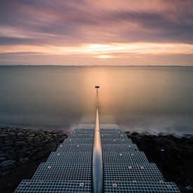 Stairs to the setting sun by Erik van Lent