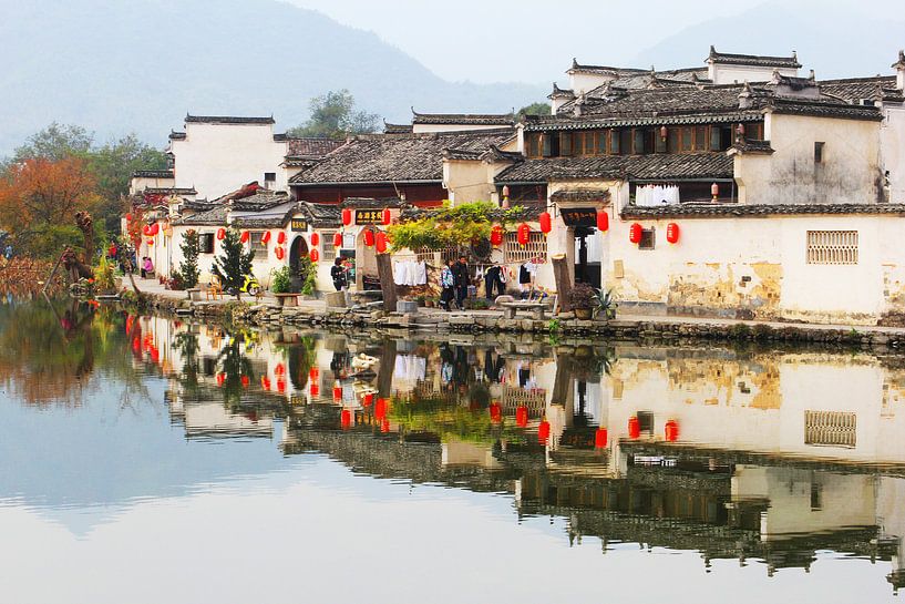 Vue du village Hongcun par Inge Hogenbijl