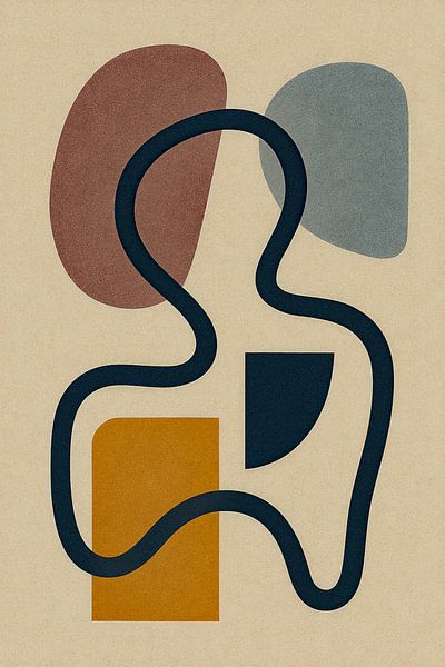 Abstract Verstild Gebaar van Moonheart Artworks