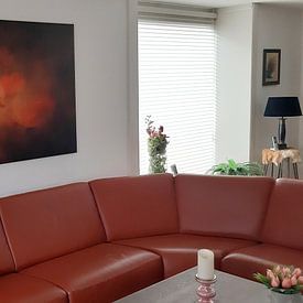 Photo de nos clients: Ballerine rouge peinte par Arjen Roos, sur toile