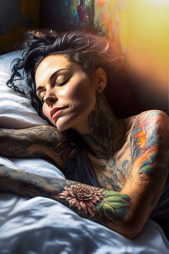 Sleeping Tattoo Woman