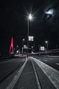 Rode Erasmusbrug in de nacht, Rotterdam zuid-holland van vedar cvetanovic thumbnail