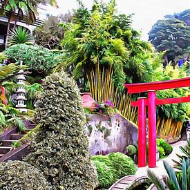 Orientalische Gärten Madeira 2 von Dorothy Berry-Lound