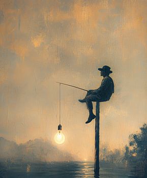 Vissen naar Licht – Dromerige Stilte bij Zonsopkomst