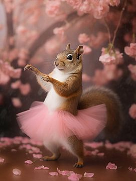 Eichhörnchen Ballerina von Wendy Verlaan