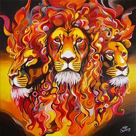 trio wilde leeuwen van Anja Semling
