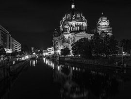 Berlijnse kathedraal in zwart-wit fotografie