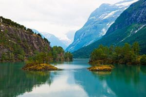 Fjord in Noorwegen van Floris Kok