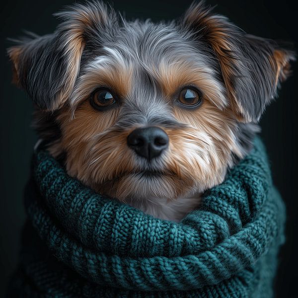 Bolonka dressed for winter by Ton Kuijpers