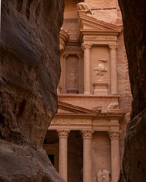 View through to Petra treasure chamber by Sander Groenendijk