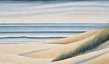 Kabbelende zee en duinen van Anna Marie de Klerk