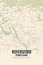Vintage landkaart van Royersford (Pennsylvania), USA. van Stad & Wand thumbnail