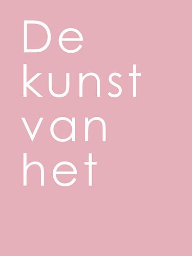 The art of it - pink edition