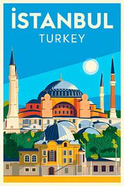 Istanbul, Turkey. by Poster Art Shop