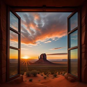 Monument Valley doorway van Gert-Jan Siesling