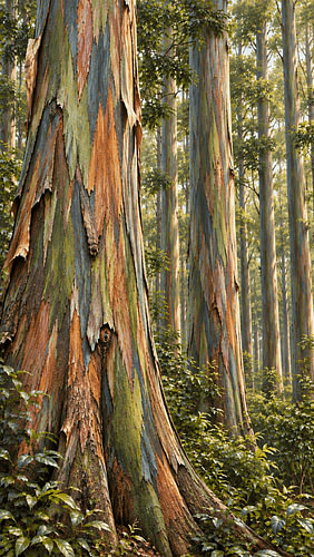 Rainbow Eucalyptus Forest - Indonesia | Botanical Fine Art