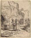 zum Grab Christi von Rembrandt van Rijn Miniaturansicht