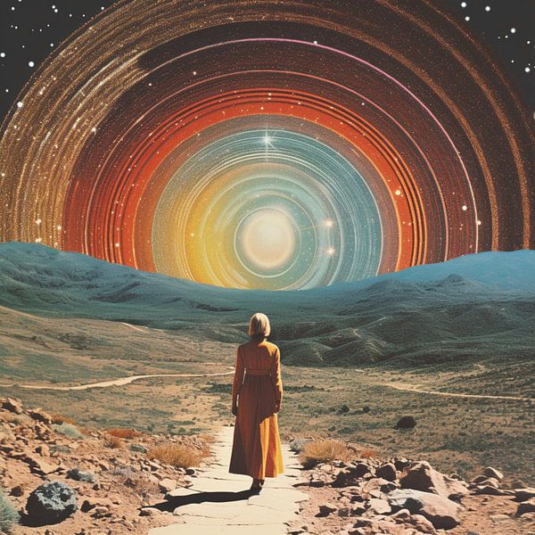 Collage kunst in het onbekende van Samantha Hearn