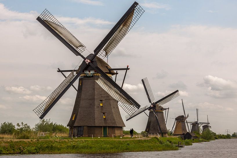 Windmolens op de Kinderdijk van Stefan Verheij