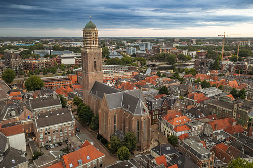 Zwolle Peperbus seen from above during a summer sunrise by Sjoerd van der Wal Photography