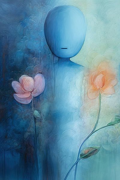 Blume und Blau von Imagine
