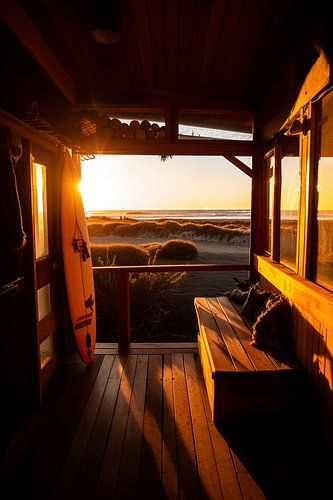 Golden hour bij het strandhuis V2
