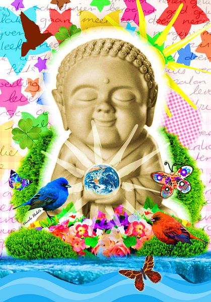 Fröhlicher Buddha von Nicole Habets