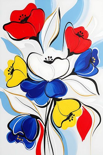 Levendige harmonie van bloemen