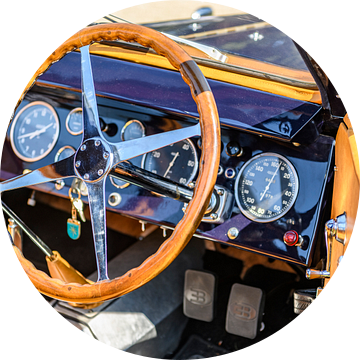 Bugatti Type 57 Berline jaren '30 Berline klassieke auto interieur van Sjoerd van der Wal Fotografie