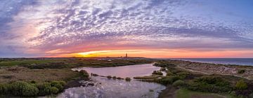 Leuchtturm Eierland Texel schöner Sonnenuntergang von Texel360Fotografie Richard Heerschap