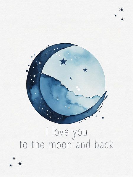 To the moon and back van Hilde Remerie Photography and digital art