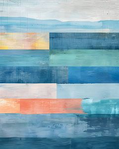 Blau gestreift