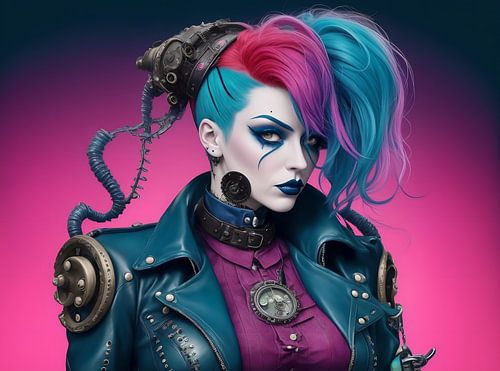 Steampunk Vrouw XIV