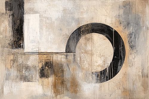 Abstract geometrisch kunstwerk cirkels