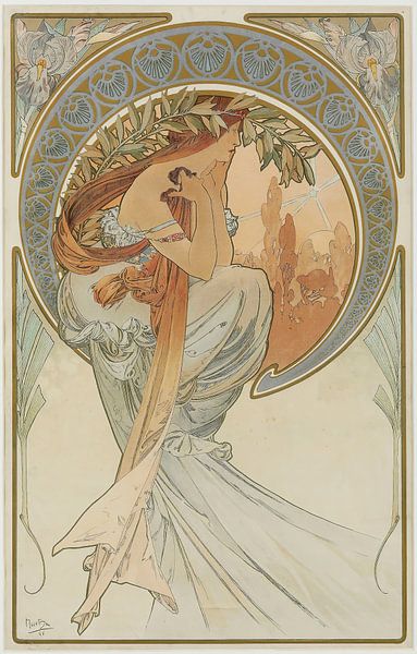 Die Künste 4, Alphonse Mucha von Meisterhafte Meister