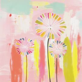 Dandelion dance in the big city by Floral Abstractions