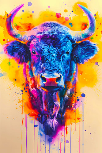 Electric Blue Bull