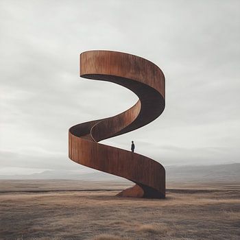 Treppe aus der Natur | Minimal Art