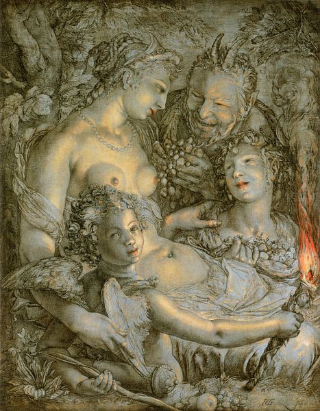 Venus, Hendrick Goltzius von 1000 Schilderijen