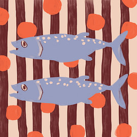 Fröhliche Sardinen von Anna Benge