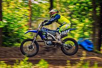Motorcrosser in actie