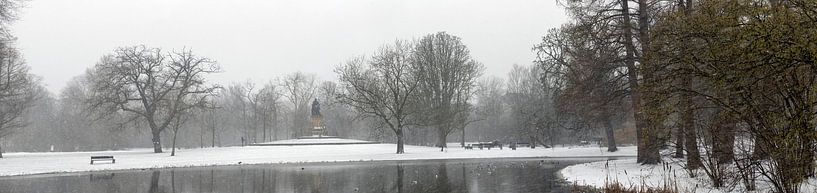 Vondelpark winter panorama by Richard Wareham