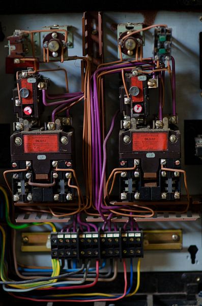 Colorful picture of control cabinet by Philippe Wuestenbergs
