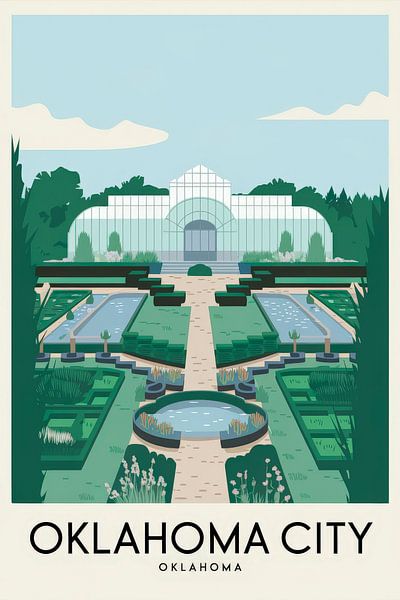 Oklahoma City von Poster Art Shop