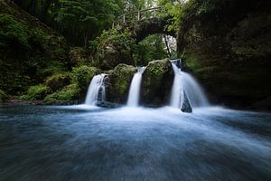 The Schiessentumpel waterfall in Luxembourg von Niels Eric Fotografie