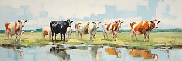 Cows Paintings 65923 by ARTEO Paintings