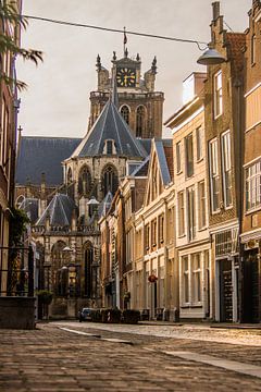 Grotekerksbuurt in Dordrecht met de Grote Kerk van Lizanne van Spanje